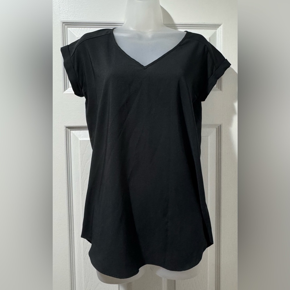 Express Black V Neck Blouse (Size S)